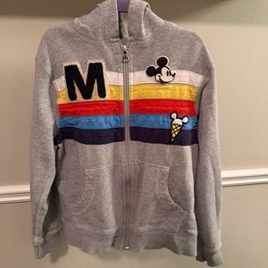 Disney x Hanna Andersson Mickey Mouse Zip Hoodie Size 6–7 (120cm)